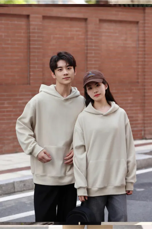 Fashionable Loose Cotton Hooded Sweatshirt for Men and Women, Customized Printed Logo, Embroidered Logo, Spring and Autumn Cloth — image 7