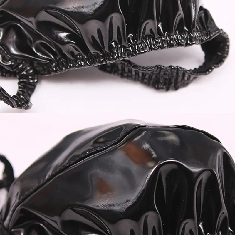Sexy Men PVC Shiny U Convex Pouch Briefs Low-Rise G-string Latex Oil Gloosy Sexy Thong Carapace U Bulge Underwear