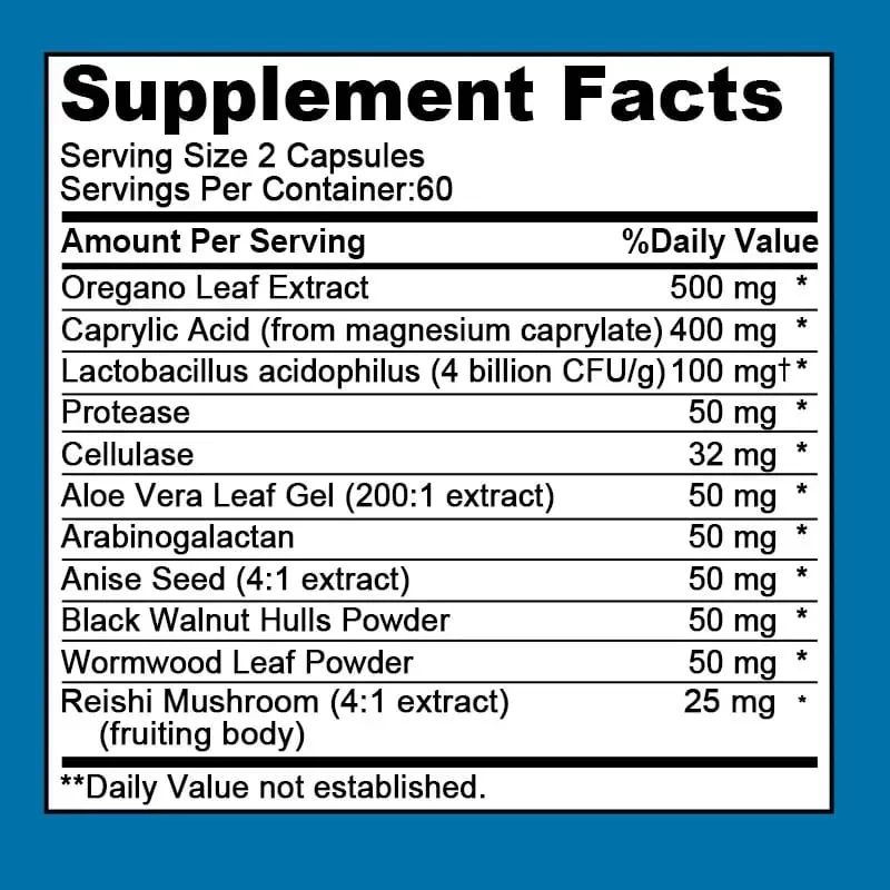 Candida Supplements - Containing Herbs and Enzymes Help Detox and Cleanse Promote Healthy Gut Flora and Immune System — image 6