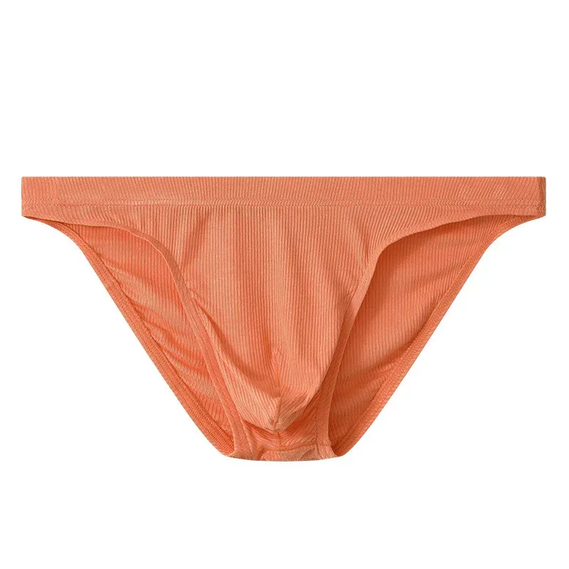 Men Rib Fabric Briefs Underpants Man Sexy Underwear Breathable Low Waist Mens Bikini Briefs Cuecas Big Pouch Hombre Slips — image 6