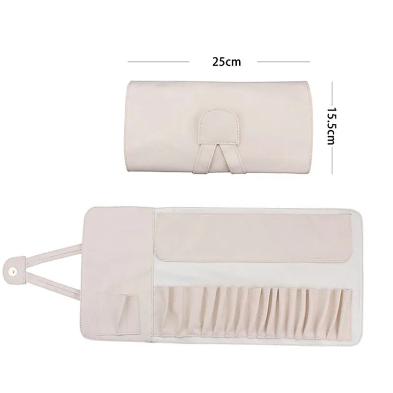 12/14/18 Hole Makeup Brush Bag Functional Travel Cosmetics Case Make Up Brushes Protector Rolling Pouch Tool — image 10