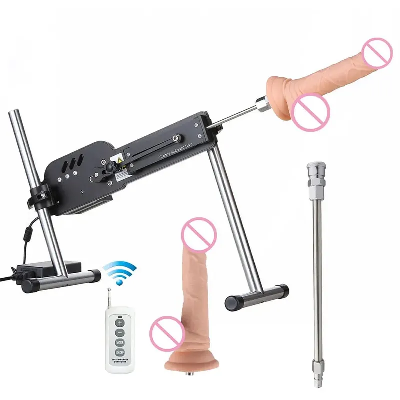 Frissítse a szexgépet távirányítóval Super Silent Ultra állítható Vac U Lock 30db 70W Love Machine ingyenes Big D-vel