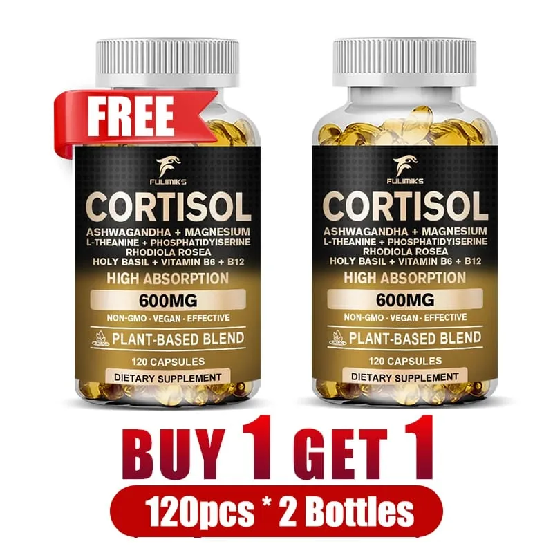 Pure Cortisol Supplement with Ashwagandha Magnesium Support Adrenal Health & Relief Stress Lower High Cortisol Levels — image 4