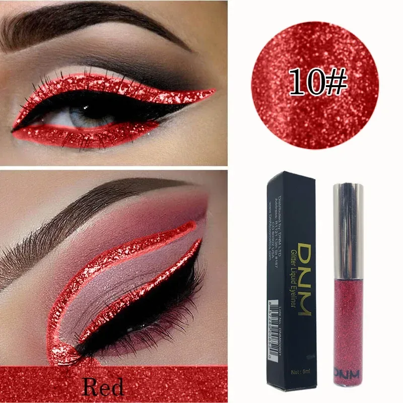 16 Colors Diamond Liquid Eyeliner Professional Silver Green Shiny Eyes Flash Long-lasting Liquid Glitter Eye Liner Beauty Makeup — image 10