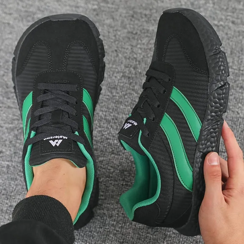Unisex EVA Soft Sole Running Shoes Lightweight Vintage Multi-Use Sneakers Big Size Breathable Wear Resistant Walking TennisShoes
