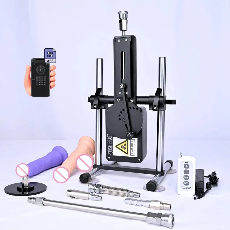 Rough Beast A5/A6 70W Sex Machine with APP Control Automatic Masturbation Dildo for Couples Women Men Adult Erotic Toys Sextoy