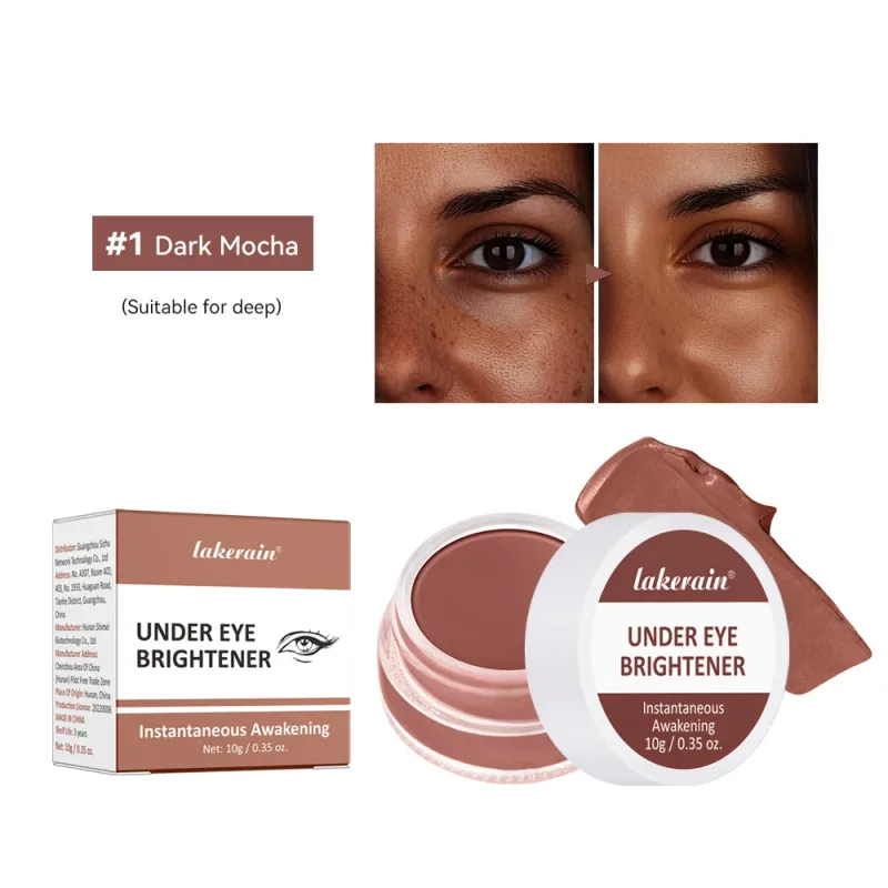 Lakerain Correttore occhi Illuminante Copre le occhiaie Nutre la pelle Corregge il trucco Tonalità abbronzatura nude Cosmetici a lunga durata — image 9
