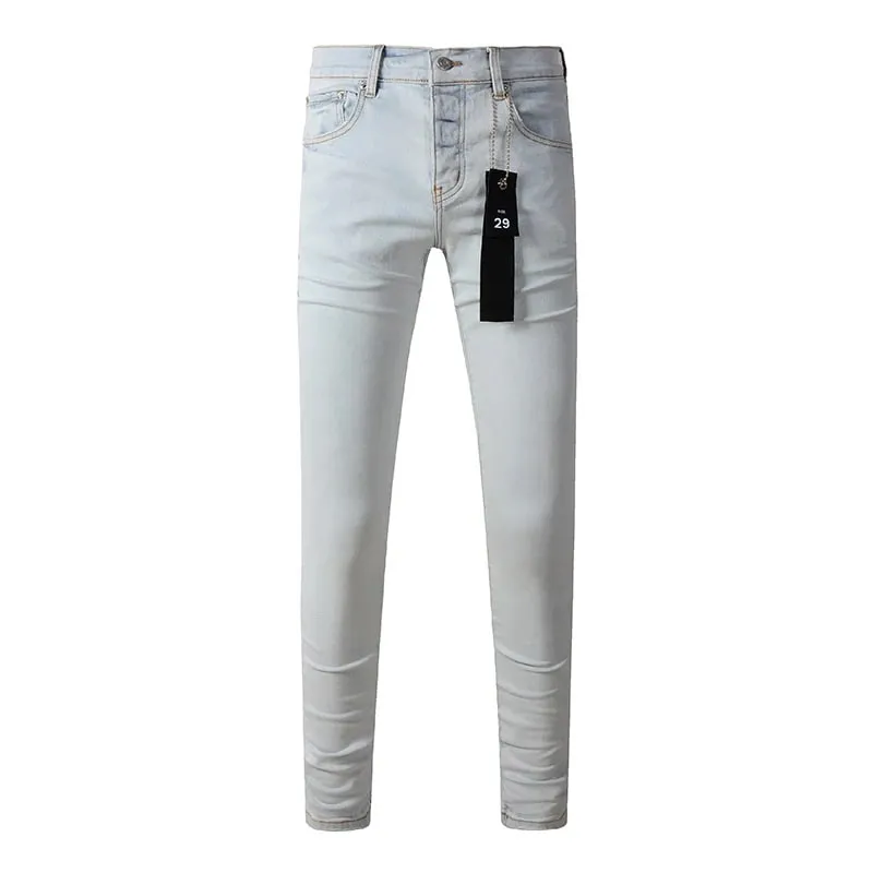 Men's Distressed High Street School Boys Fashion American Style Stretch Skinny Fit Ripped Jeans — image 15
