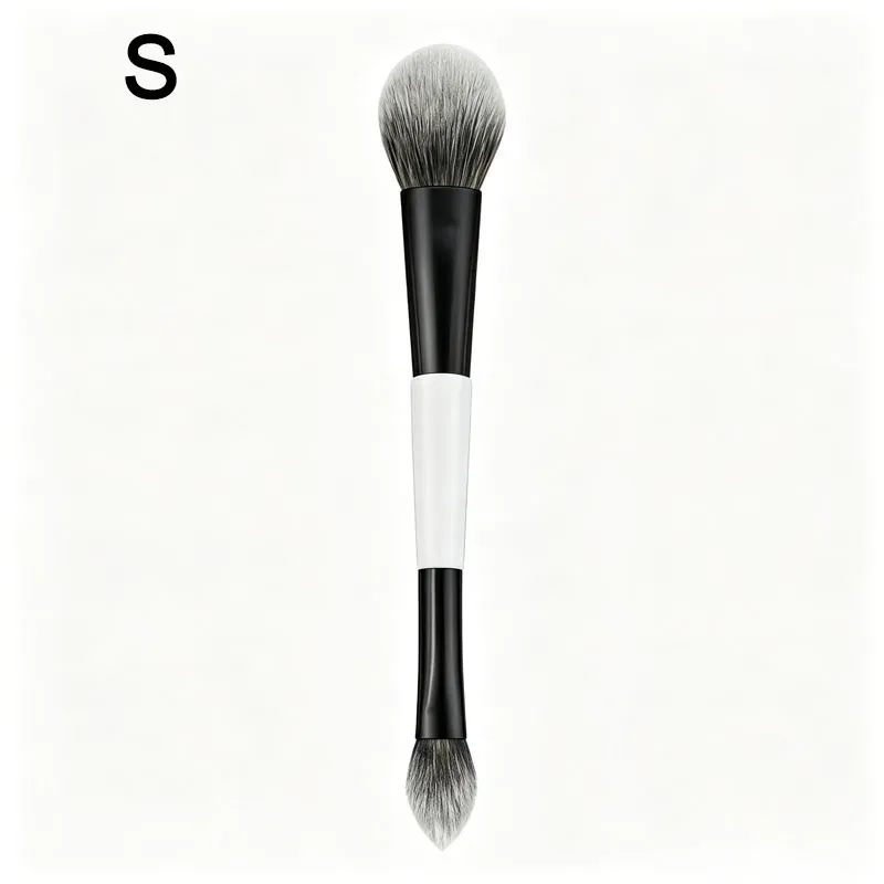 Multifunctional Make Up Brush Double Ended Angled Foundation Makeup Brushes Blush Make Up Brush Wood Handle Cosmetic Tool HZS35