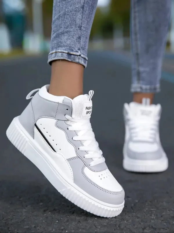 Four Seasons Men's Casual Work Shoes Leather Waterproof White Sports Sneakers Men's Trendy Style