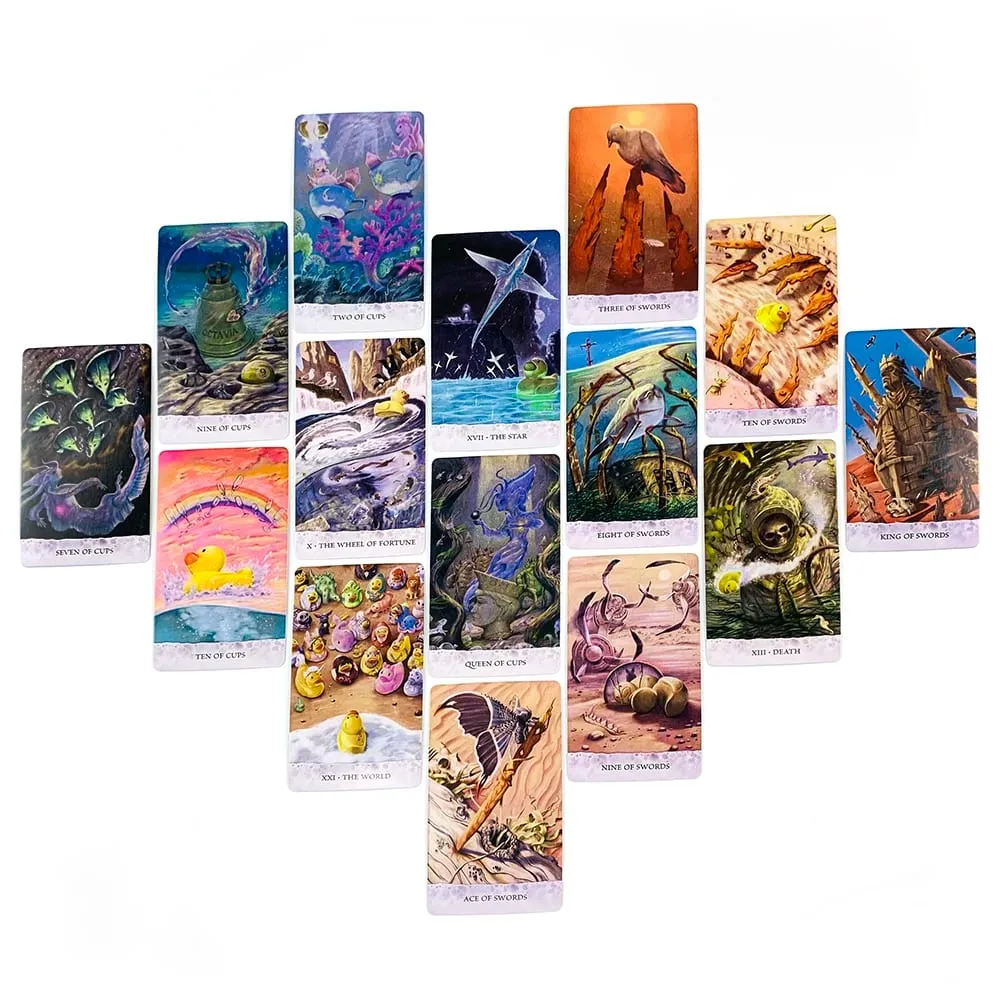 Tarot of Tides Game Cards 78 Card Whimsical Ocean Tarot Deck Bob Duck Adventure Theme Perfect for Divination & Gift Giving — image 5