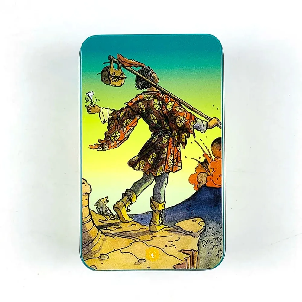 Metal Box Gilded Edition Tarot Cards Deck With Paper Guidebook for Beginners Classical Divination Board Games Cards Game — image 2