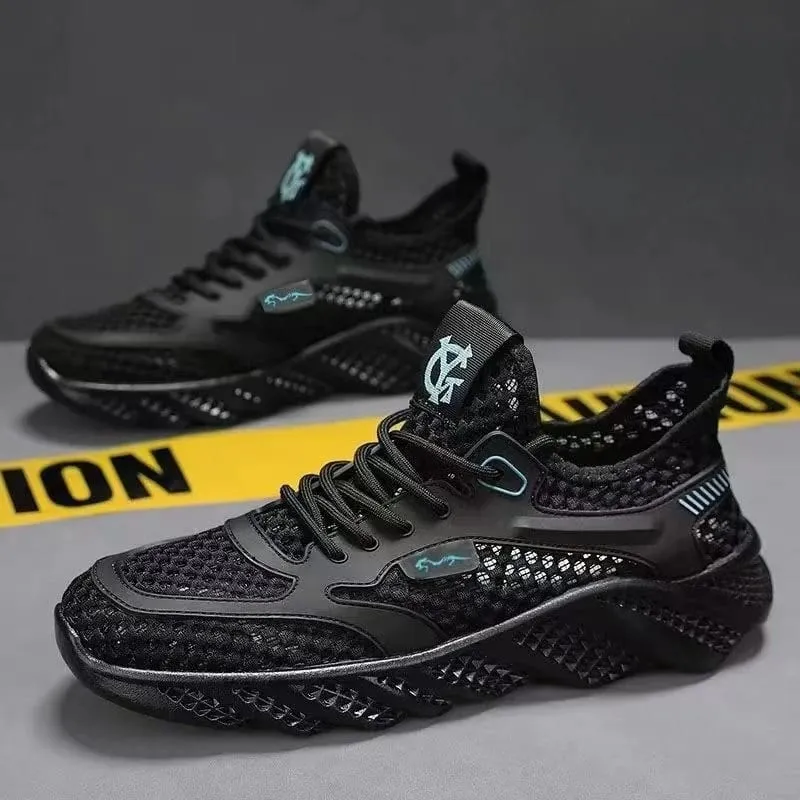 Casual Shoes for Men Versatile Comfortable Mesh Soft Sole Running ShoesHollow Out Outdoor Trendy Men's Sports Shoe