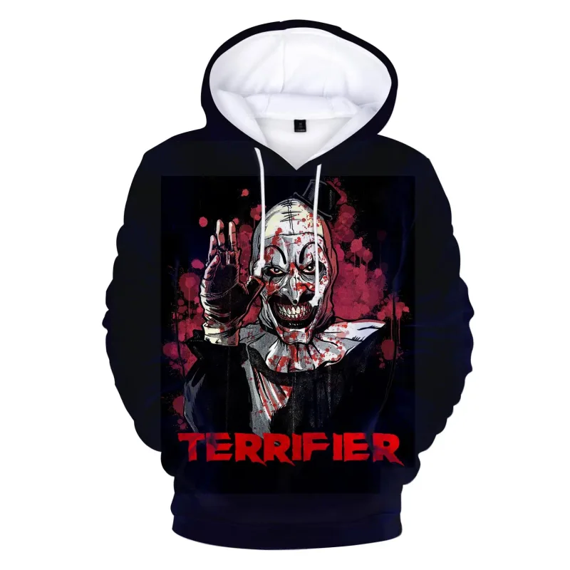 Horror Movie Terrifier 3D Print Hoodies Men Women Casual Streetwear Fashion Hoodie Sweatshirts Pullovers Tracksuits Man Clothing — image 15