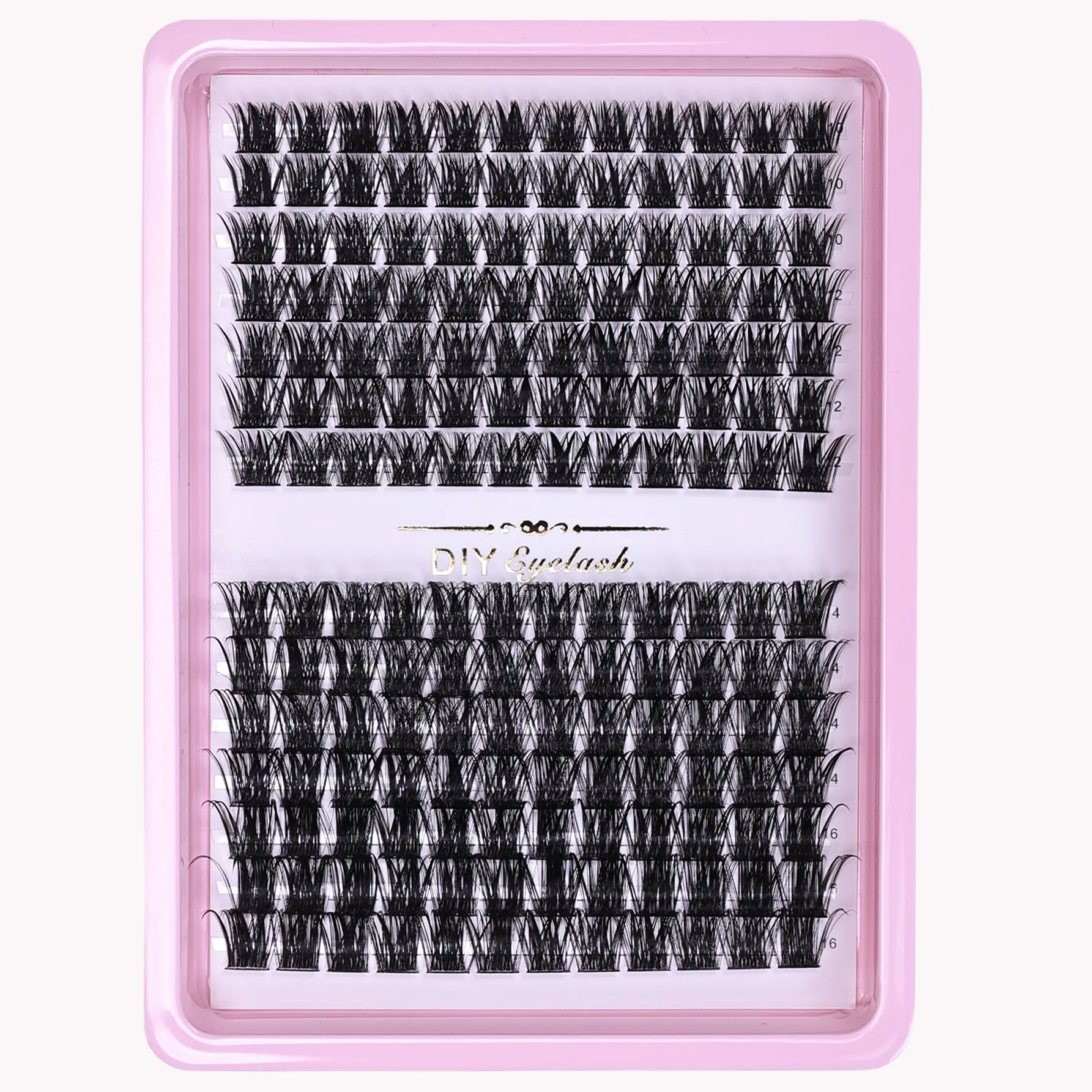 D Curl Cluster Lashes Individual Eyelash Extensions Fluffy False Lashes Segmented DIY Lash Clusters for Home Daily Eye Makeup — image 6