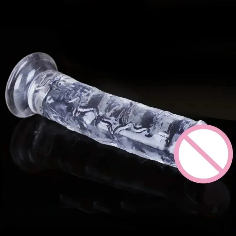 Transparent Soft Jelly Dildos Strong Suction Cup Female Anal Masturbator Clitoral Stimulator Big Dick Lesbian Women Sex Toys 18+ — image 3