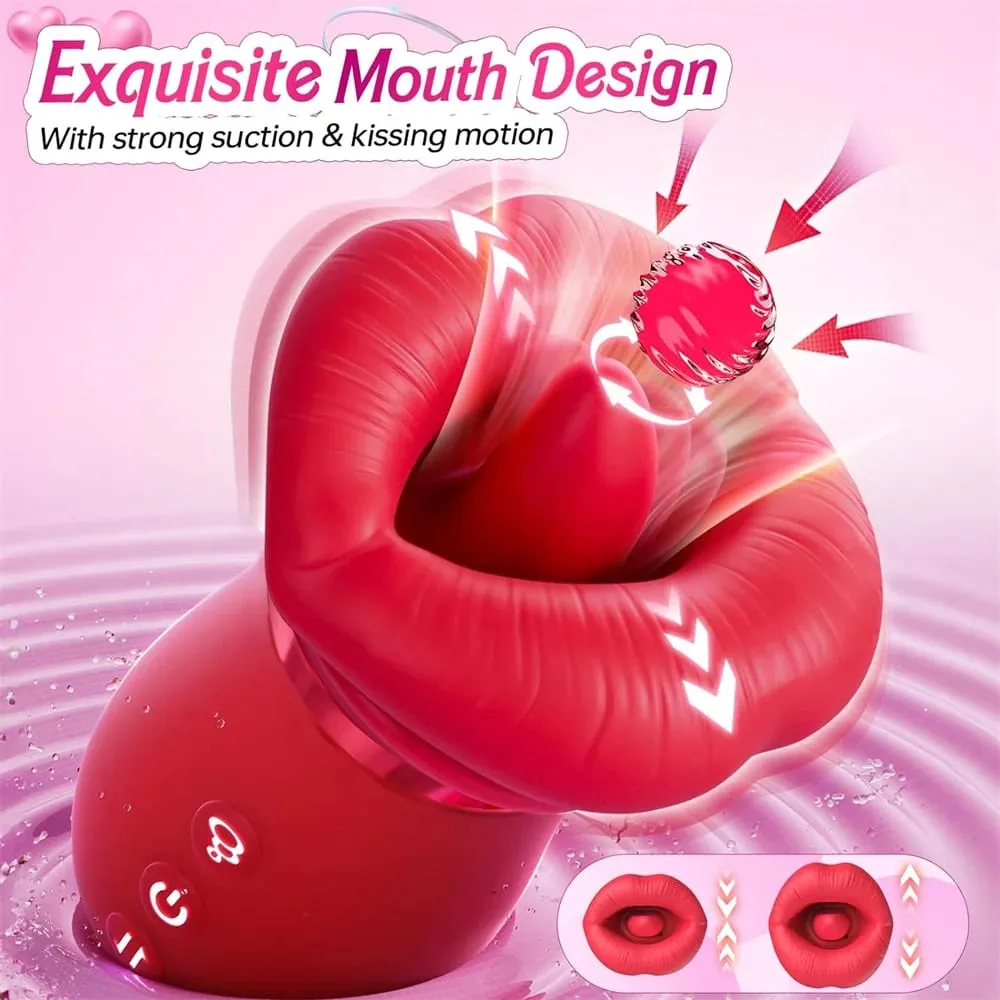 Sex Toys for Women Tongue Licking Breast Sucking Vibrator G-spot Nipples Clitoris Stimulation Female Masturbator Adult Supplies — image 5