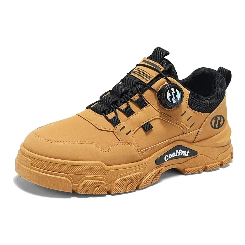 New Men's Shoes Low-top Rotating Buckle Sports Casual Trendy Outdoor Waterproof Work Shoes EVA Sole Rubber Zapatillas Hombre — image 9