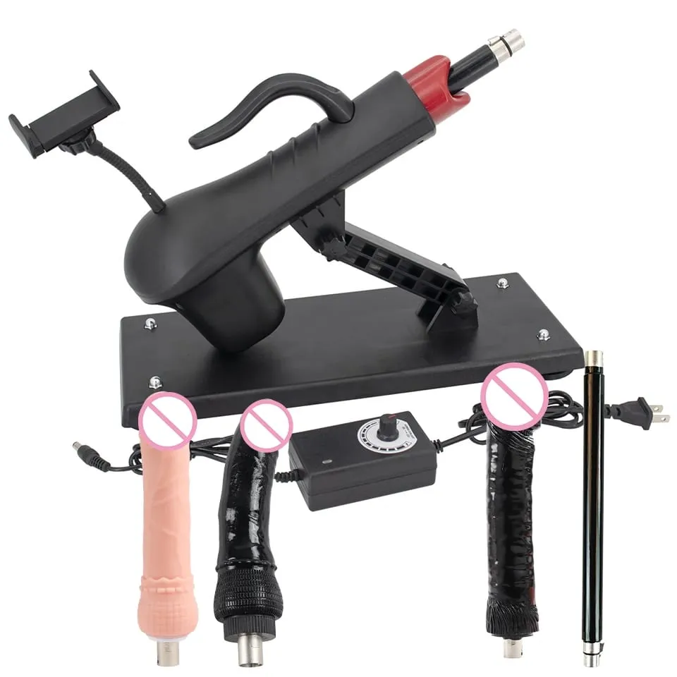 Fredorch Automatic Retractable Sex Pumping Gun Machine with Dildo For Male and Female Masturbation Sex Toy 450 Stroke per minute — image 1