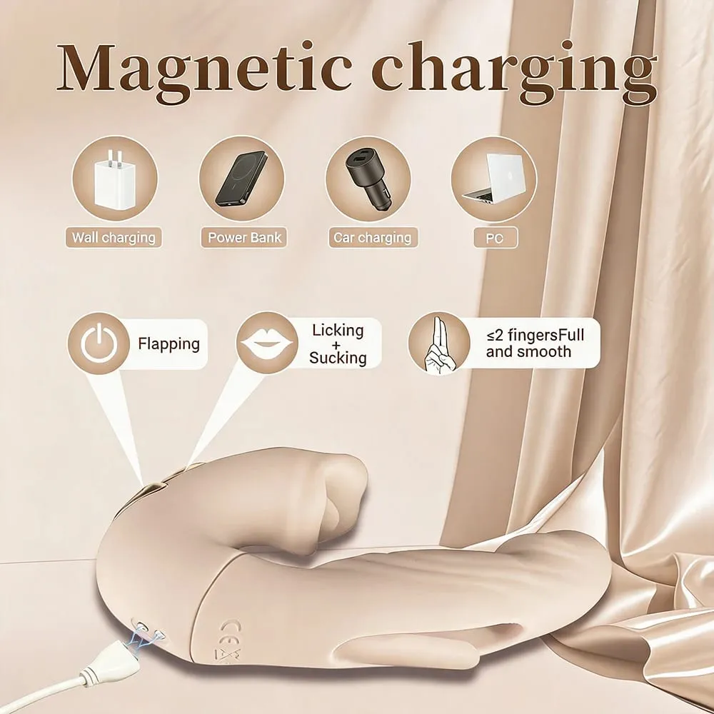 3In1 Thrusting Vibrator Female Tongue Licking Dildo Clitoris Stimultor Finger Flapping Vagin Massager Adult Sex Toys for Women