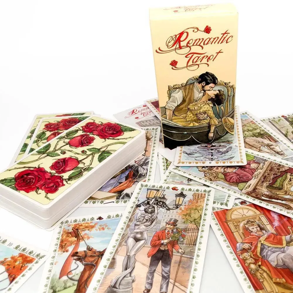 Romantic Tarot 78 Card Deck Fate Divination Oracle Party Board Game Playing Card — image 1