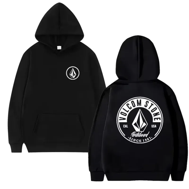 2026 Fashion Hoodie Women and man Hoody Volcom Stone Double-sided Casual Graphic Sports Tops Breathable Streetwear Clothing — image 6