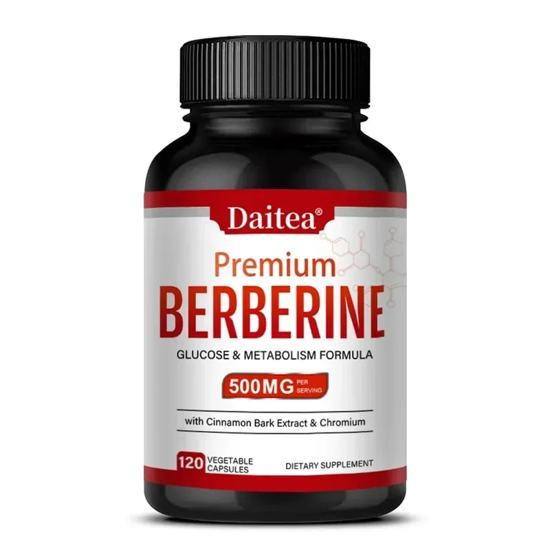 Berberine HCL 500mg Capsules with Cinnamon Antioxidant Support Heart Metabolic Cardiovascular Digestive & Immune Health