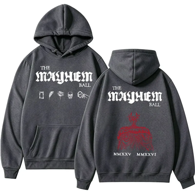 Lady Gaga The MAYHEM Ball Red Dress Hoodies Fashion Pop Music Vintage Sportwear Loose Fleece Casual Men Women Sweatshirt Gifts — image 18