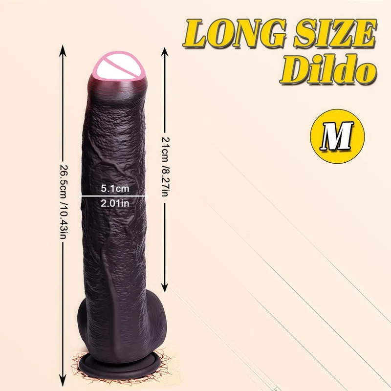 Spuer Bigger Realistic Dildos Silicone Layer Penis with Suction Cup Adult Sexy Toys for Woman Men Vagina Anal Massage Stimulator — image 9