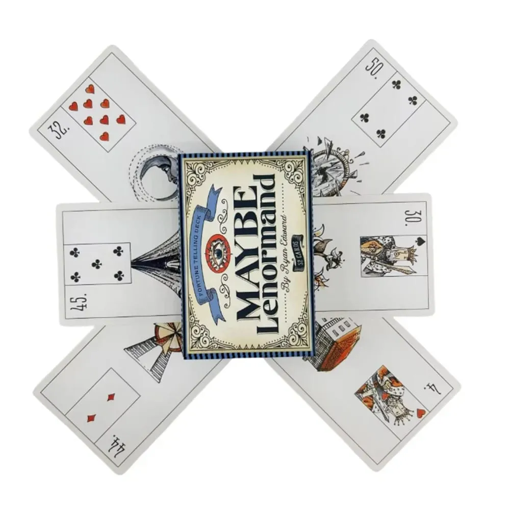 บางที Lenormand Oracle การ์ดสำรับสำหรับปาร์ตี้ครอบครัวคุณภาพสูง Fortune Telling Divination Tarot การ์ดสำรับ — image 4