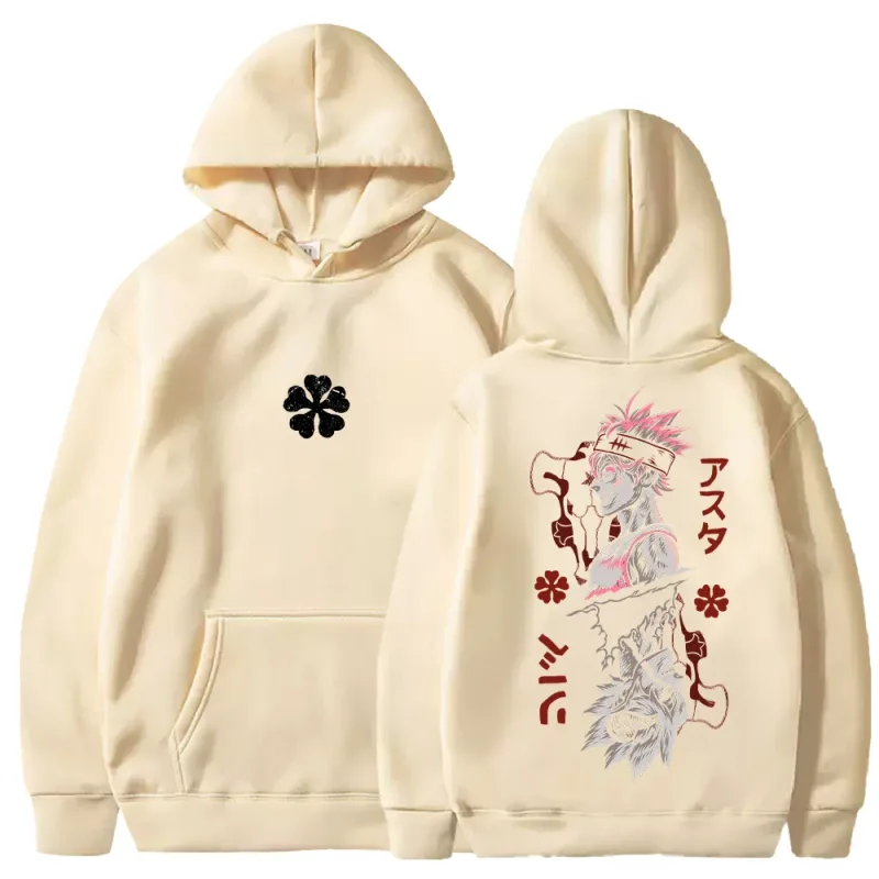 Black Clover Asta Printed Hoodies Manga Fashion Hooded Tops Men Women Clothing Long Sleeves Casual Fleece Loose Soft Streetwear — image 8