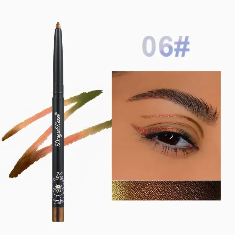 Chameleon Eyeliner Gel Pen Waterproof Shiny Chrome Eye Shadow Liner Pencil Glitter Pearl Green Gold Lying Silkworm Eyes Makeup — image 11