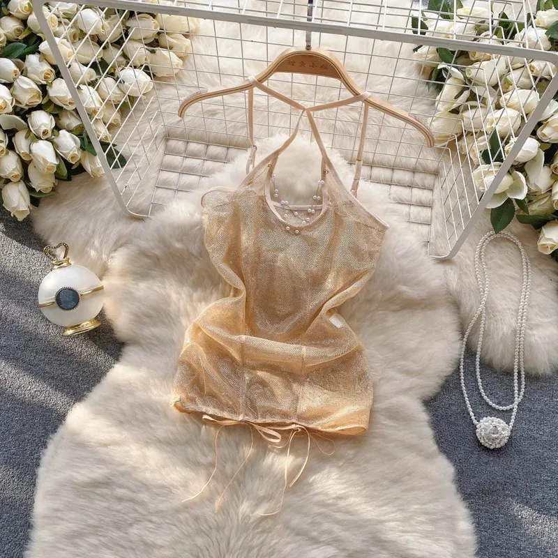 Woman Embroidery Floral Mesh Fashion Sexy Dress Chinese Style Short Sleeve Split Hollow Out Cheongsam New Gauze Sheer Dress — image 29