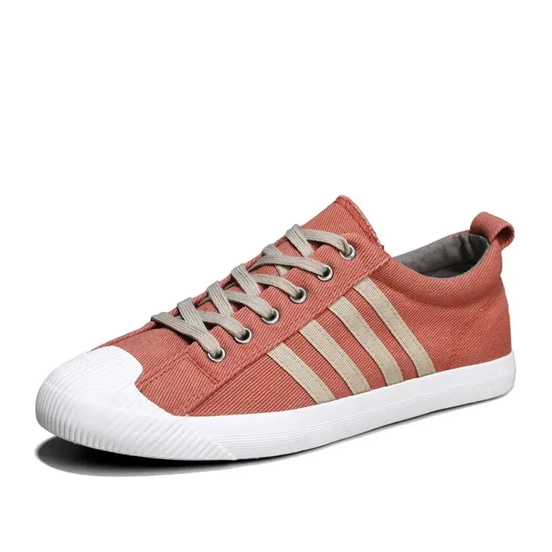 Hot Sale Summer Canvas Sneakers For Men Breathable Men's Casual Shoes Comfortable Low-cut Flat Sneakers Man Vulcanization Shoes