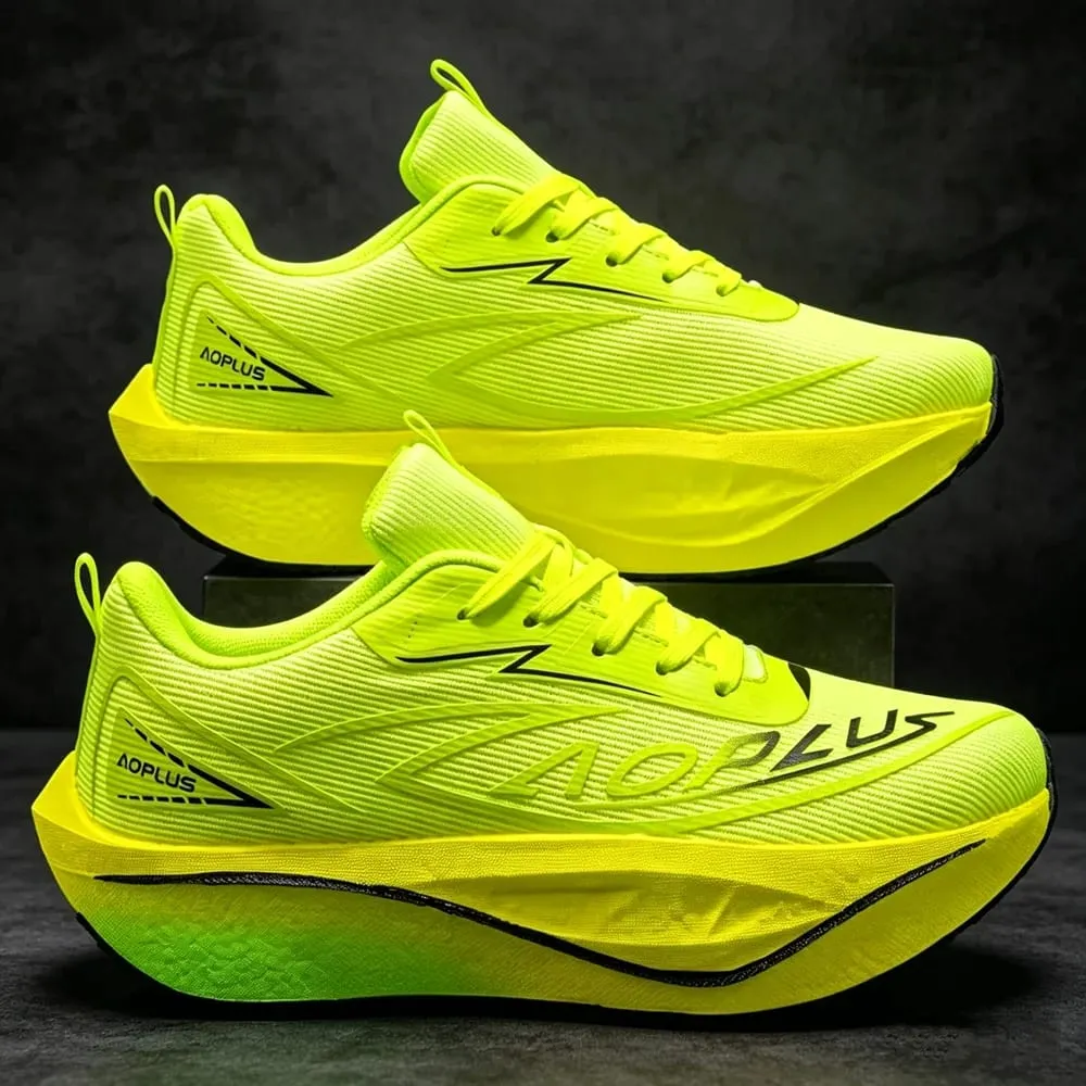 Running Shoes Men Sports Speciality Carbon Board Marathon Breathable Lightweight Women's Comfortable Athletic Nonskid Sneakers — image 2