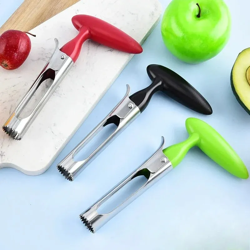 Utensile per rimuovere il torsolo di mele in acciaio inossidabile di alta qualità, per mele, pere, taglierina per frutta, seminatrice, coltello per affettare, utensili da cucina per verdure — image 3