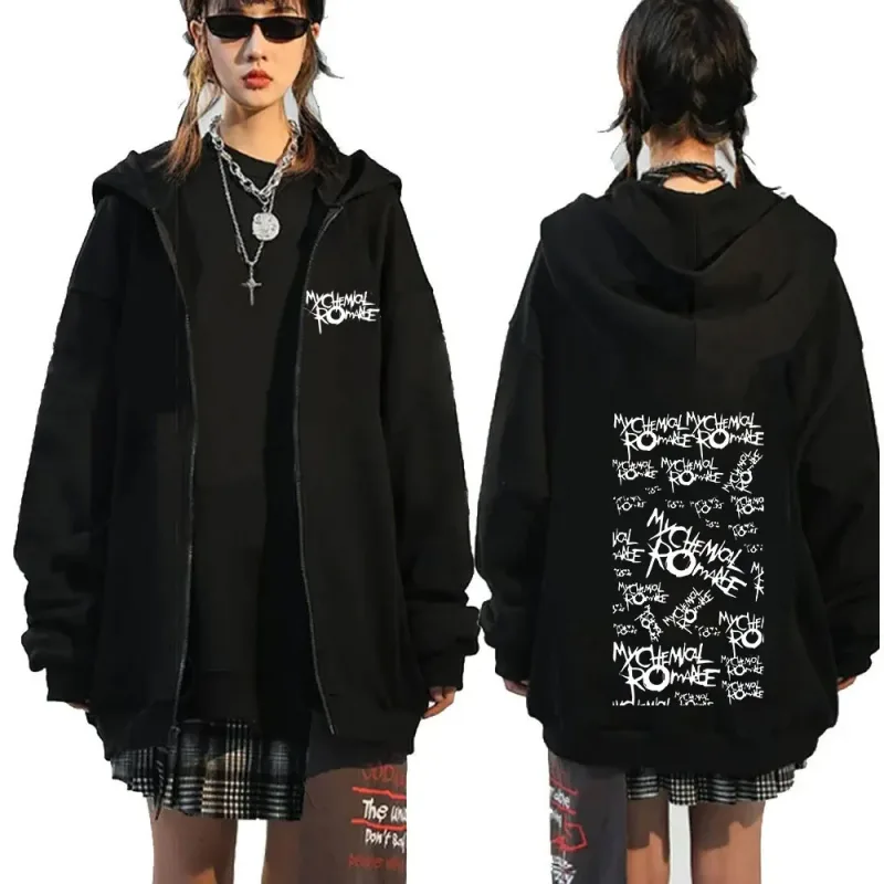 Rock Band My Chemical Romance Mcr Dead Zipper Hoodie Black Parade Punk Emo Zip Up Sweatshirt Men Fashion Vintage Hip Hop Hoodies — image 22
