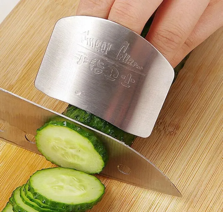 Stainless Steel Finger Protector Kitchen Knife Cutting Cooking Finger Protector Safe Kitchen Durable Chop Shield Cut Gadget — image 8