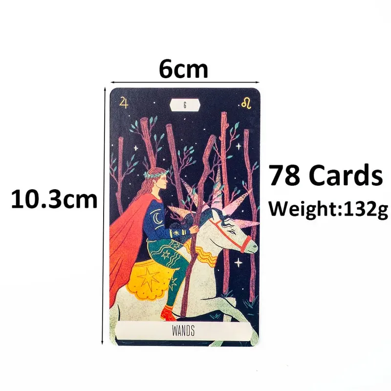 10.3x6cm Zodiac Tarot Cards for Fortune Telling And Divination Party Game Board Game Pack of 52 Unique Star Sign Cards — image 4