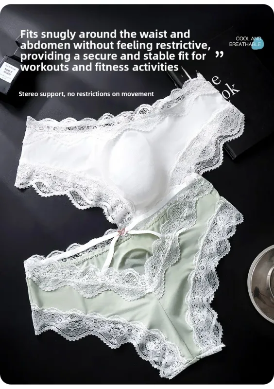 Male Full Lace Edge Briefs Back Bow Strap Ice Silk Satin Low Rise U Pouch Soft Breathable Men Underpants — image 9