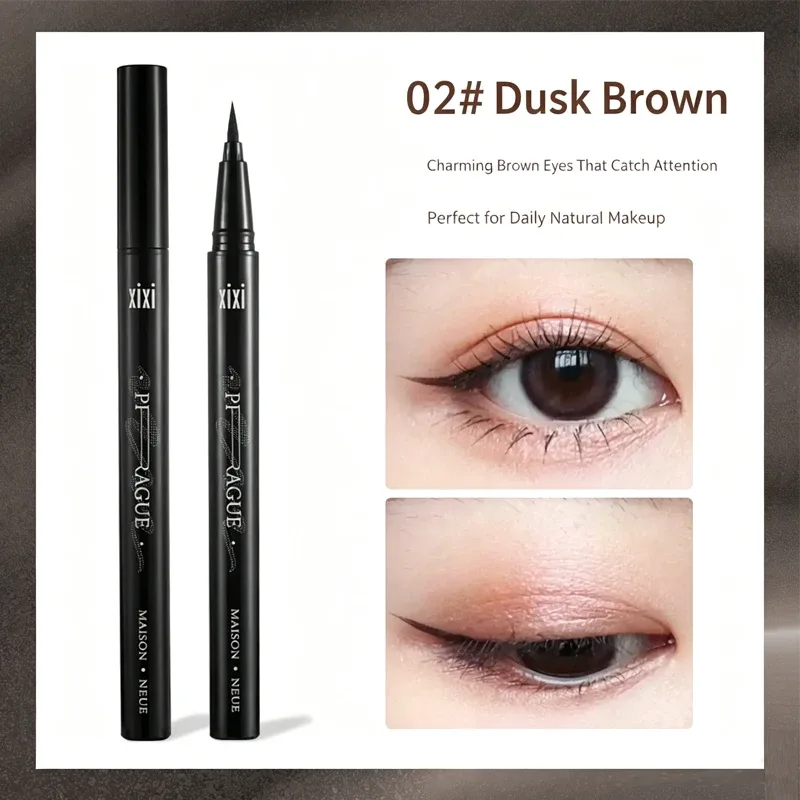 2 Colors Eye Makeup Liquid Eyeliner Long Lasting Waterproof and Non Fading Beauty Make Up Tools Quick Dry Non Halo Dye Eyeliner — image 8