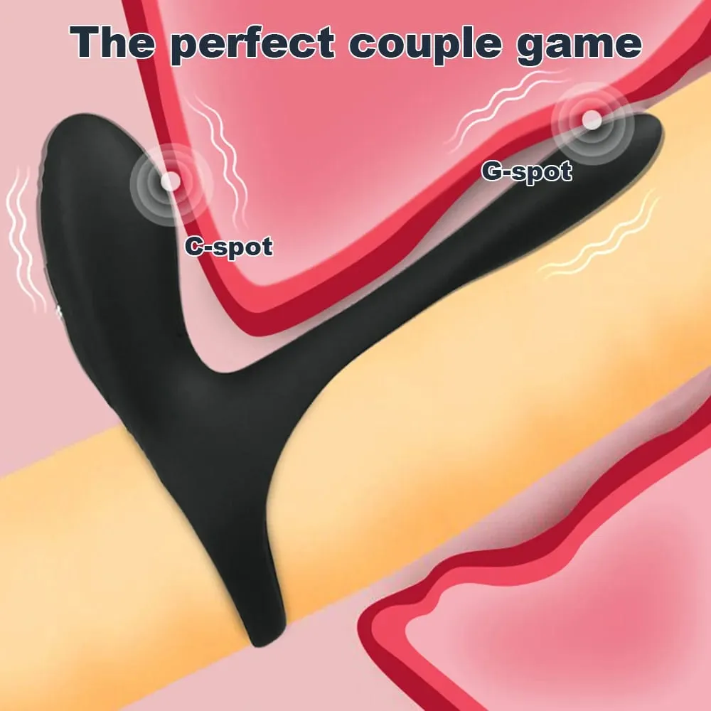 Penis Ring Vibrator Wireless Remote Control Clitoral Stimulation Delay Ejaculation Enlargement Erection for Men Male Sex Toys