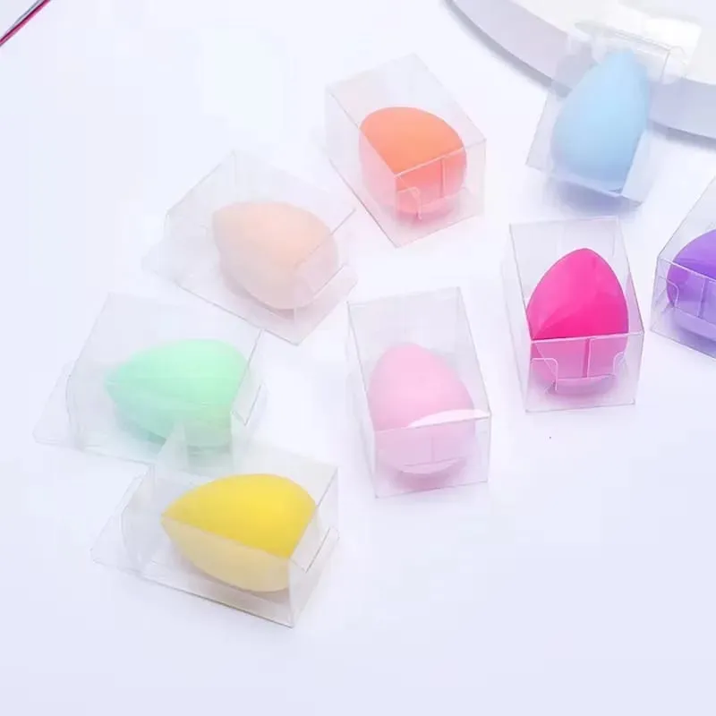 50pcs Custom Logo Soft Non Latex Makeup Sponge Private Label Foundation Beauty Sponge Multi-colored Makeup Sponge DIY