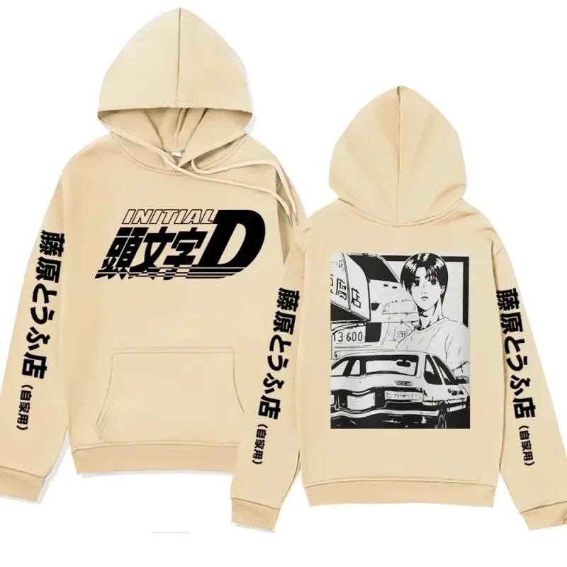 Anime Initial D AE86 Hoodie Hachiroku Shift Drift Cotton Hoody Takumi Fujiwara Tofu Shop Men Women Sweatshirts Winter Clothing — image 10