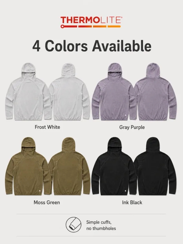 Thermolite® All Season Thermal Hoodie Unisex Lättvikts Quick Dry Pullover Sweatshirt Andas Vinter Mid Layer Activewear — image 17