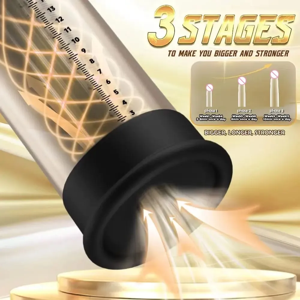 Electric Penis Pump Male Sex Toy for Men Penis Enlarge Vacuum Pump Male Penis Extender Male Masturbator Air Pressure Sex Toy — image 4