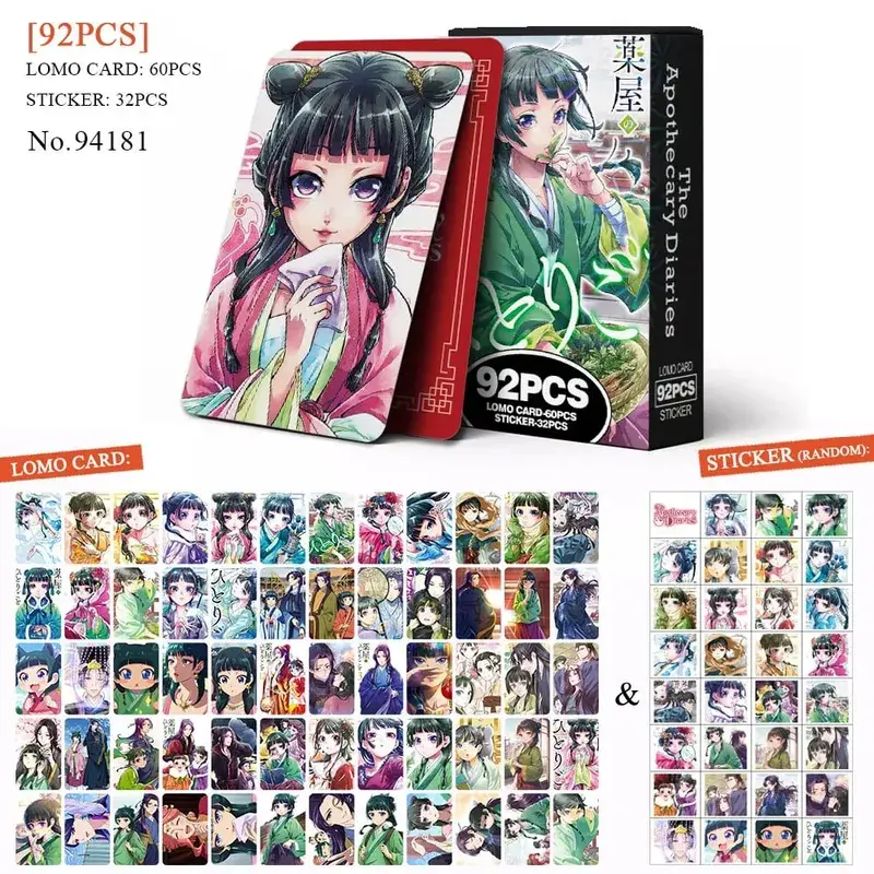 Anime Attack on Titan Lomo Card Pohlednice Hračka Haikyuu Lékárnické deníky Honkai Star Rail Collection Karty s nálepkami Dárek — image 11