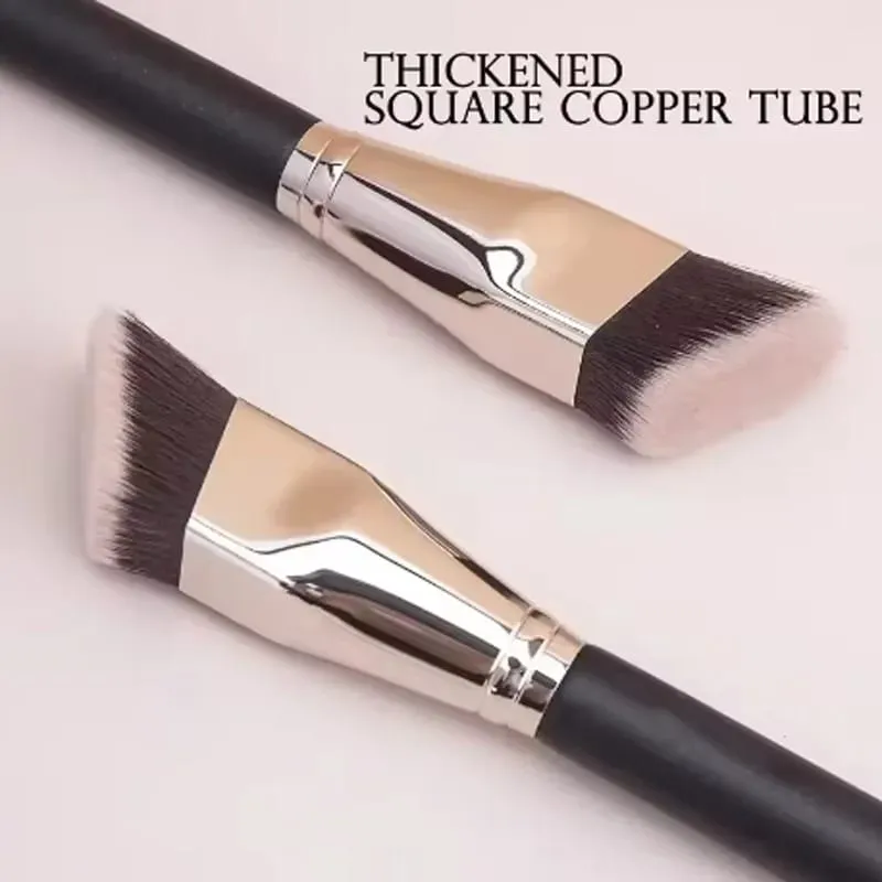 1Pcs Beveled Flat Head Foundation Make-up Makeup Brush Trapezoidal Contour Brush Fitting Novice Professional Makeup Tools
