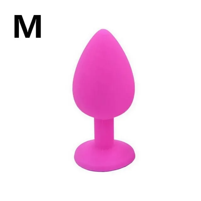Unisex Silicone Butt Plug 3 Sizes Anal Dildo Sex Stopper Adult Toy for Men/Women Couple Anal Trainer No Vibrator — image 9
