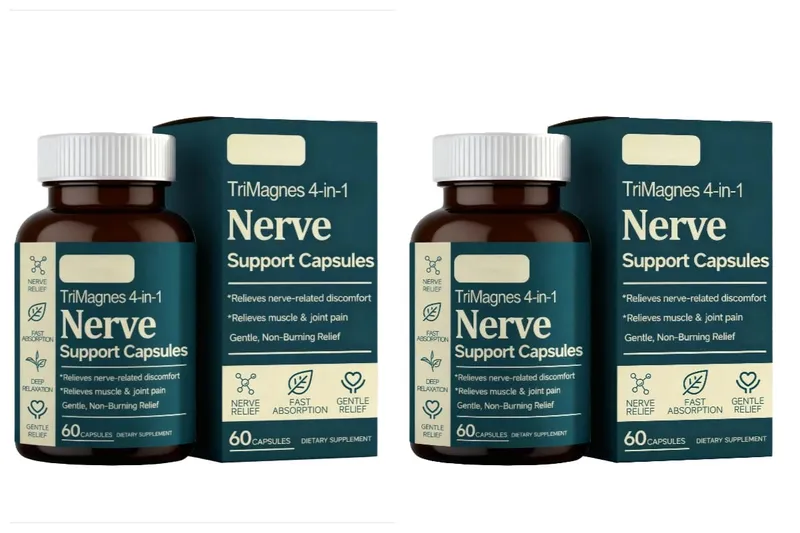 TriMagnes 4 az 1-ben magnézium komplex kapszula 300 mg citrát-glicinát-malát kurkumával az idegek kényelméért izomlazítás 60 Ct — image 9